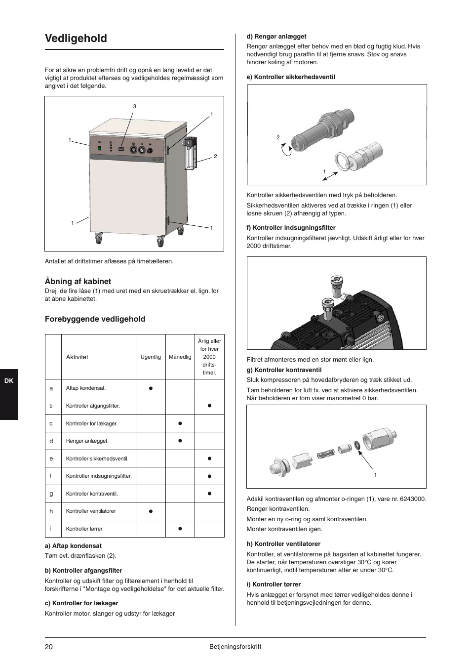Vedligehold | JUN-AIR OF300 series [cabinet] User Manual | Page 20 / 48
