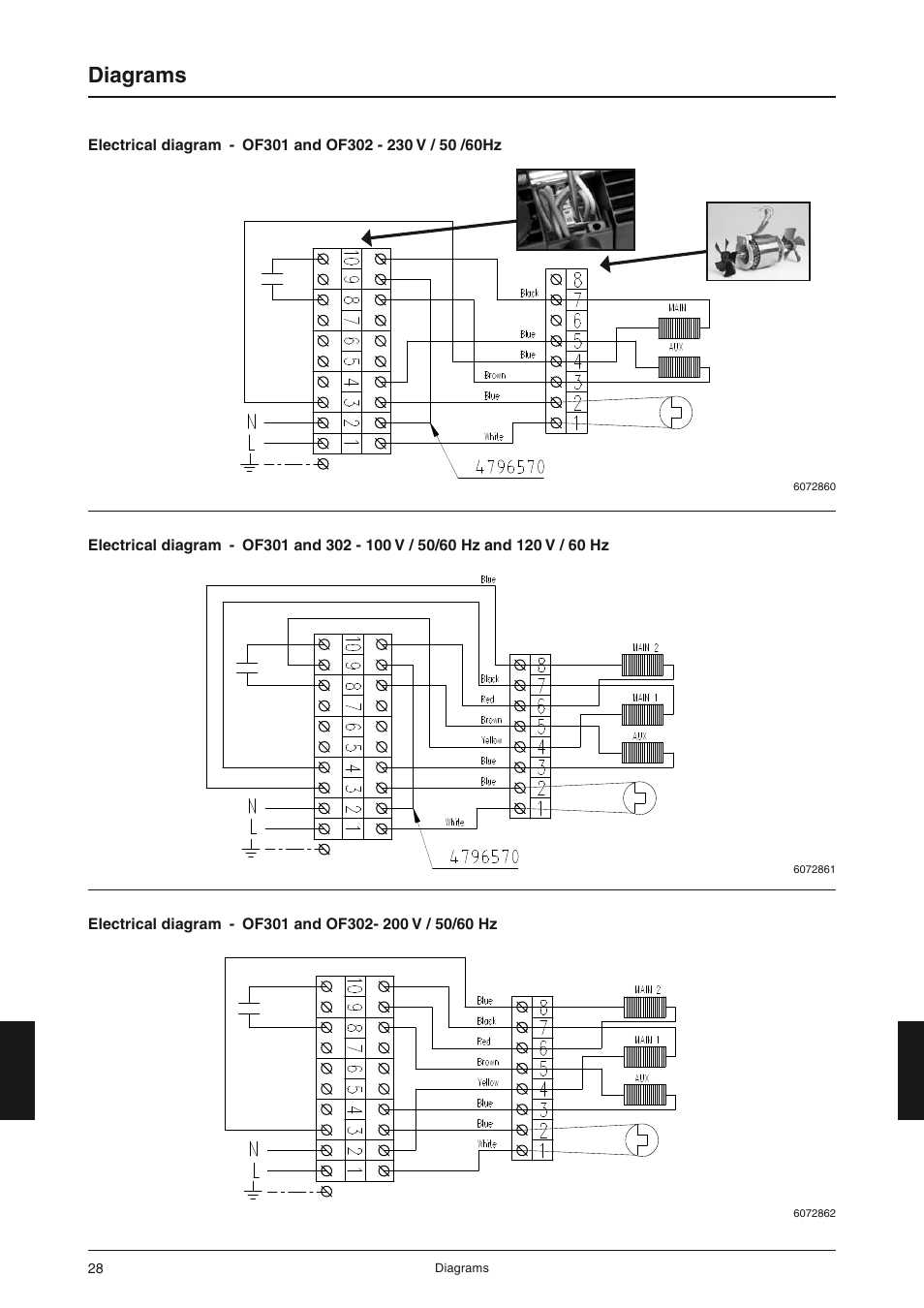 Diagrams | JUN-AIR OF300 series [cabinet] User Manual | Page 28 / 48