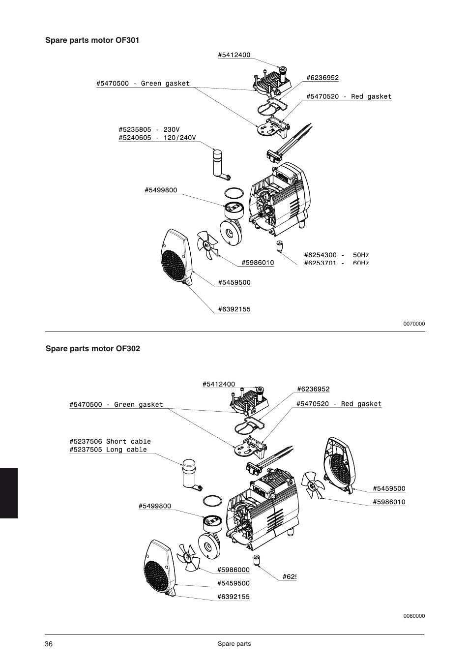 JUN-AIR OF300 series [cabinet] User Manual | Page 36 / 48