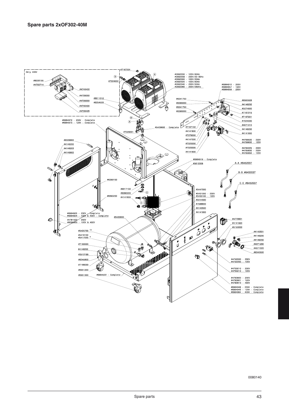 JUN-AIR OF300 series [cabinet] User Manual | Page 43 / 48