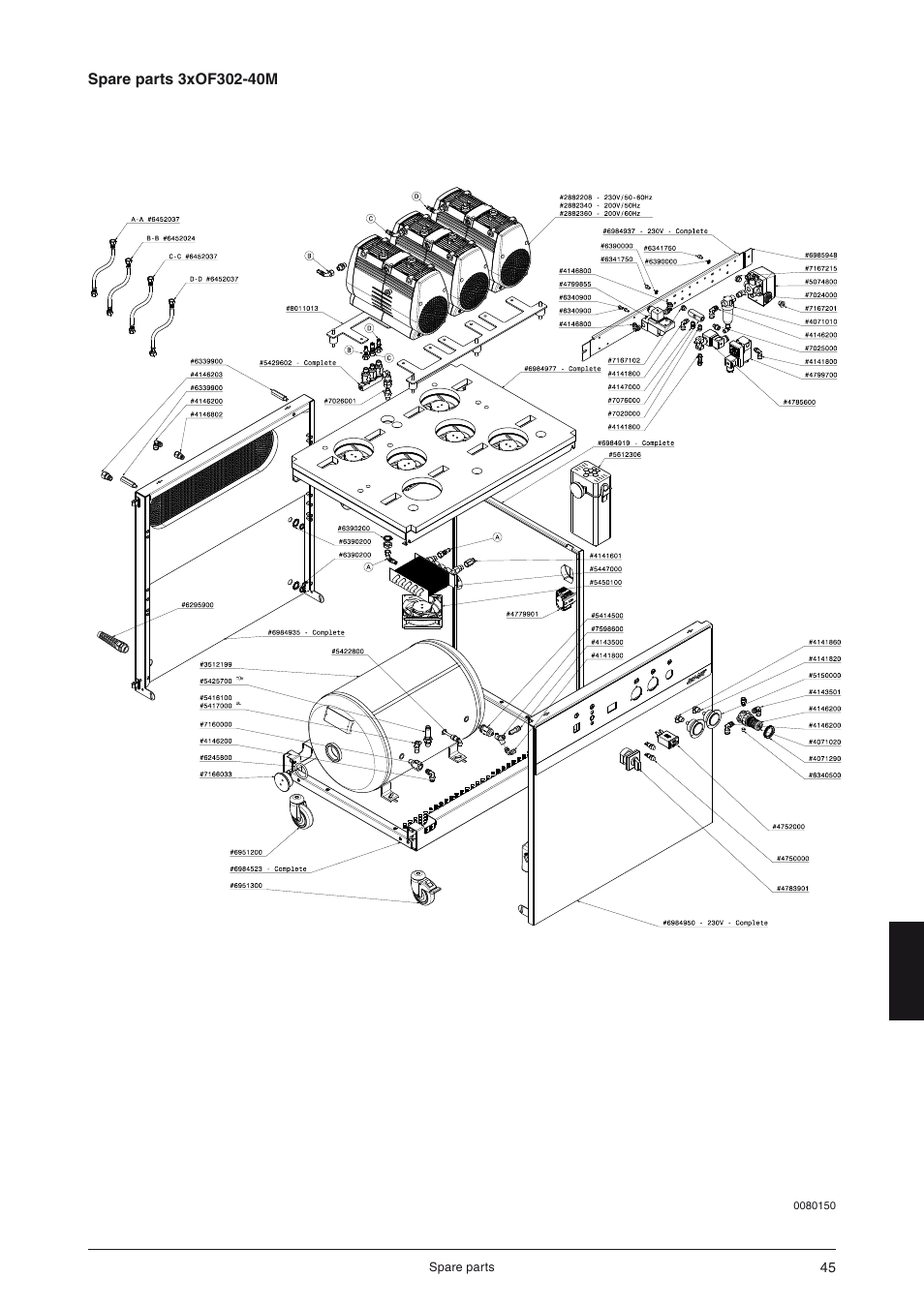 JUN-AIR OF300 series [cabinet] User Manual | Page 45 / 48