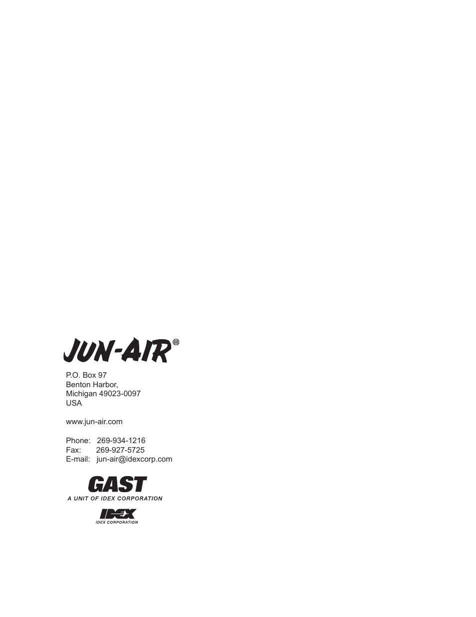 JUN-AIR OF300 series [cabinet] User Manual | Page 48 / 48