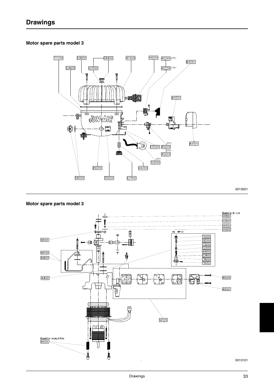 Drawings | JUN-AIR 3 series User Manual | Page 33 / 56