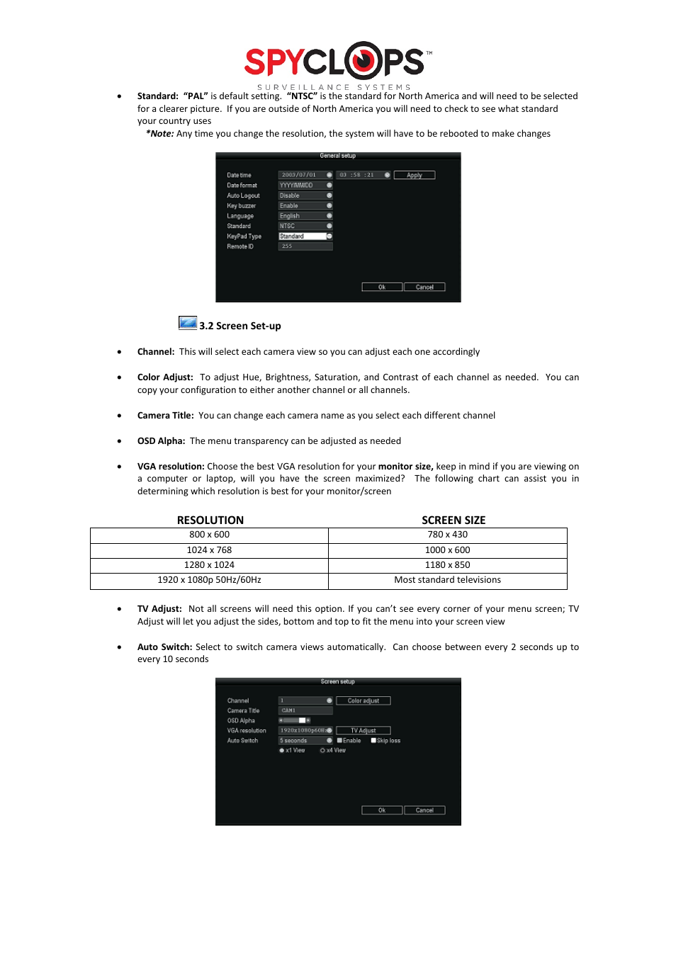 Spyclops SPY-DVR16 User Manual User Manual | Page 7 / 17