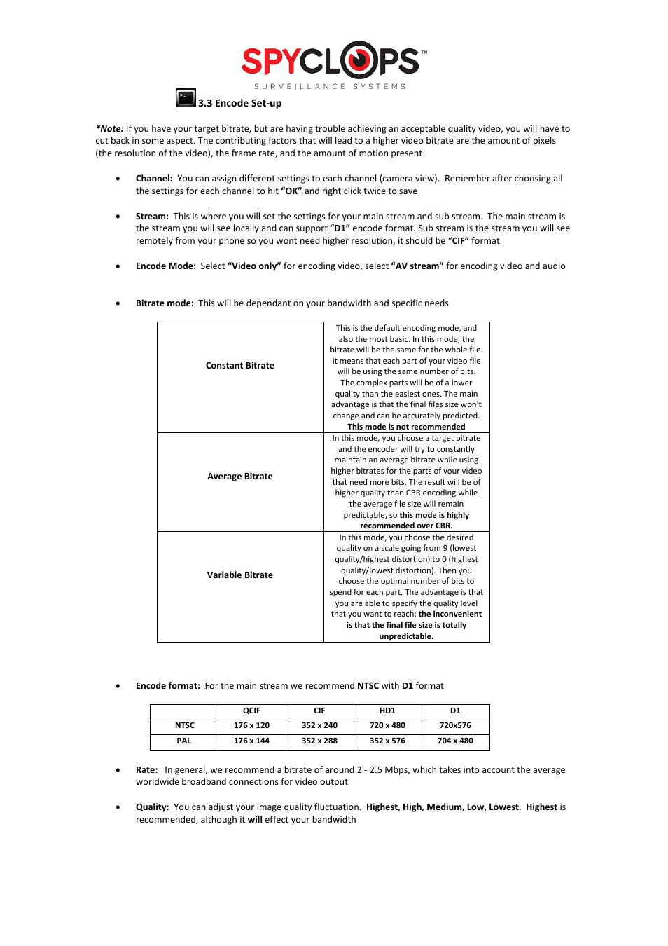 Spyclops SPY-DVR16 User Manual User Manual | Page 8 / 17