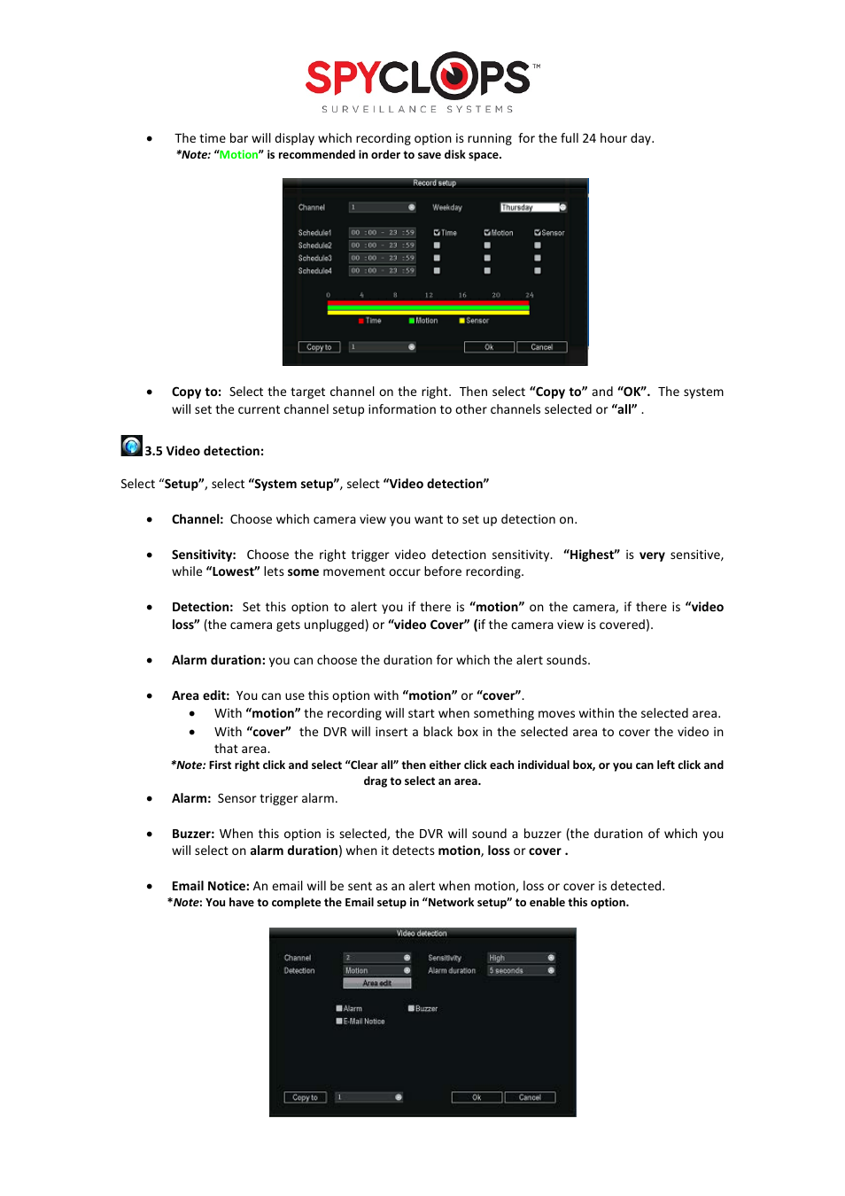 Spyclops SPY-DVR4960 User Manual User Manual | Page 10 / 18
