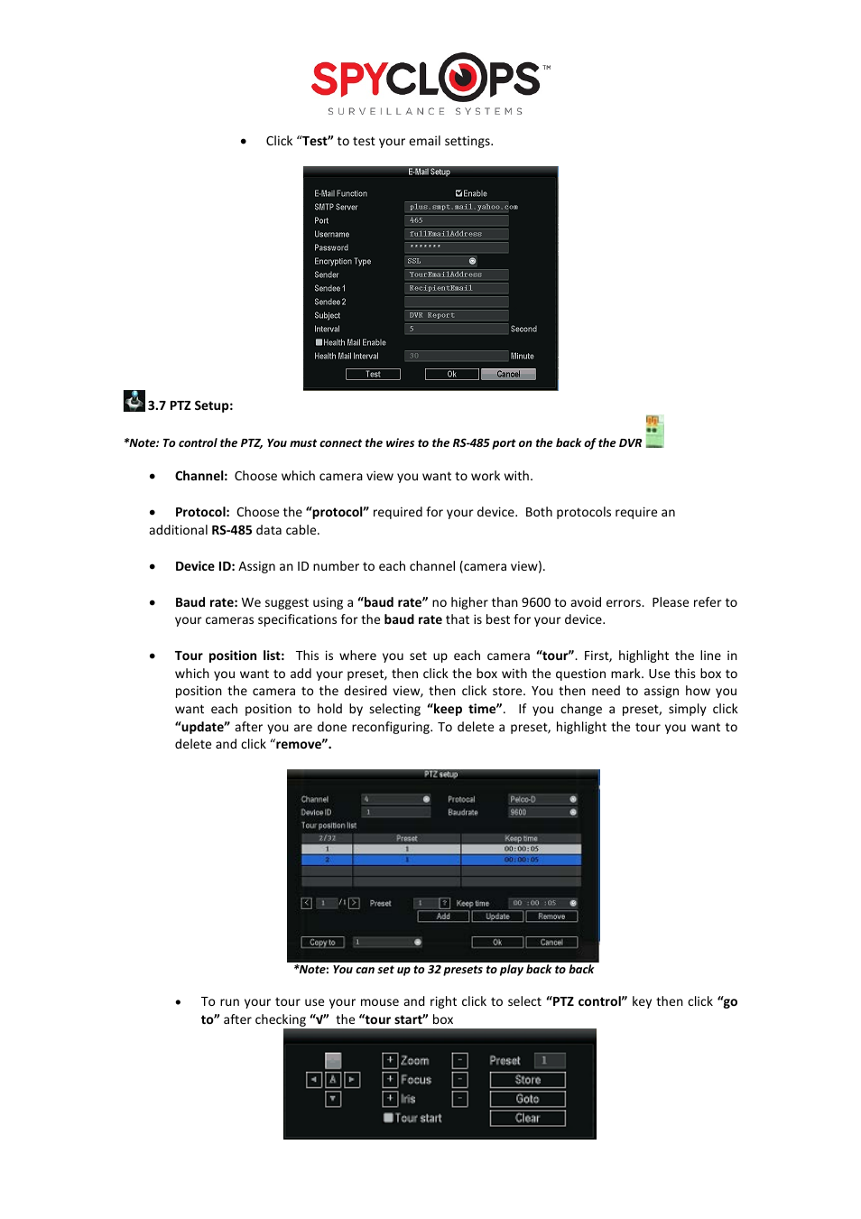 Spyclops SPY-DVR4960 User Manual User Manual | Page 13 / 18