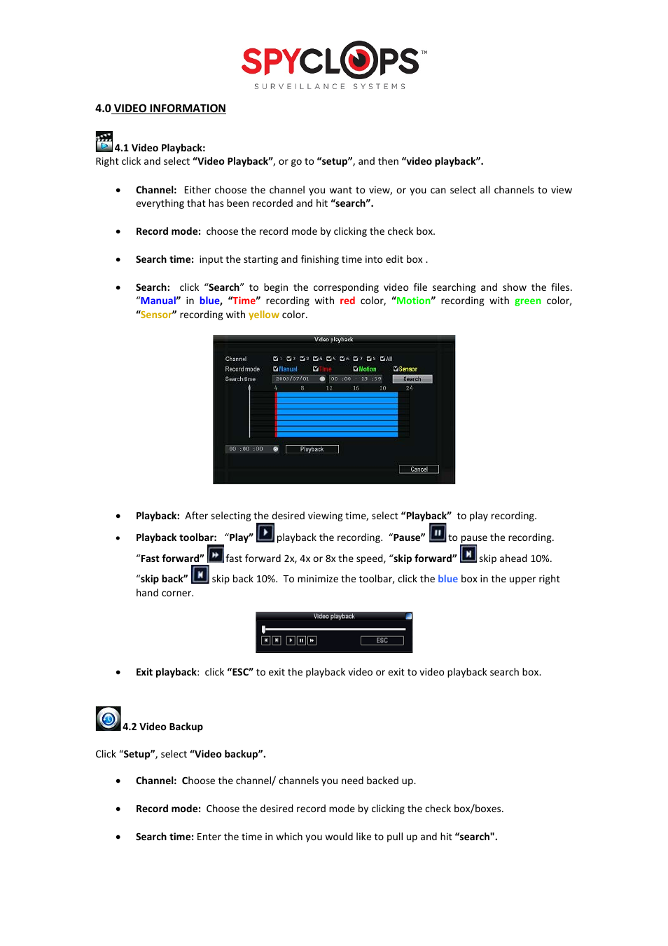 Spyclops SPY-DVR4960 User Manual User Manual | Page 15 / 18