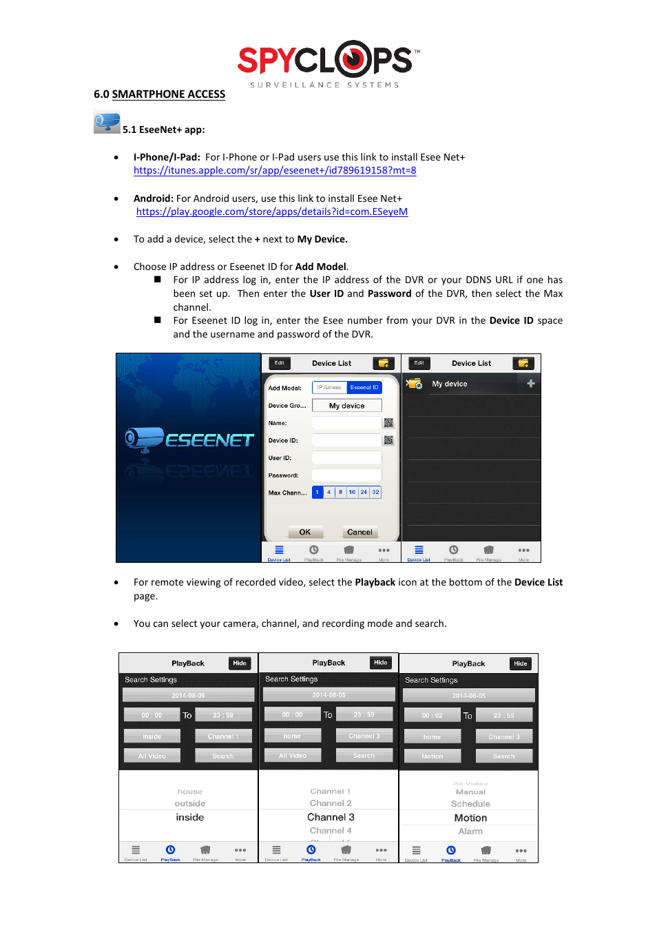Spyclops SPY-DVR4960 User Manual User Manual | Page 17 / 18