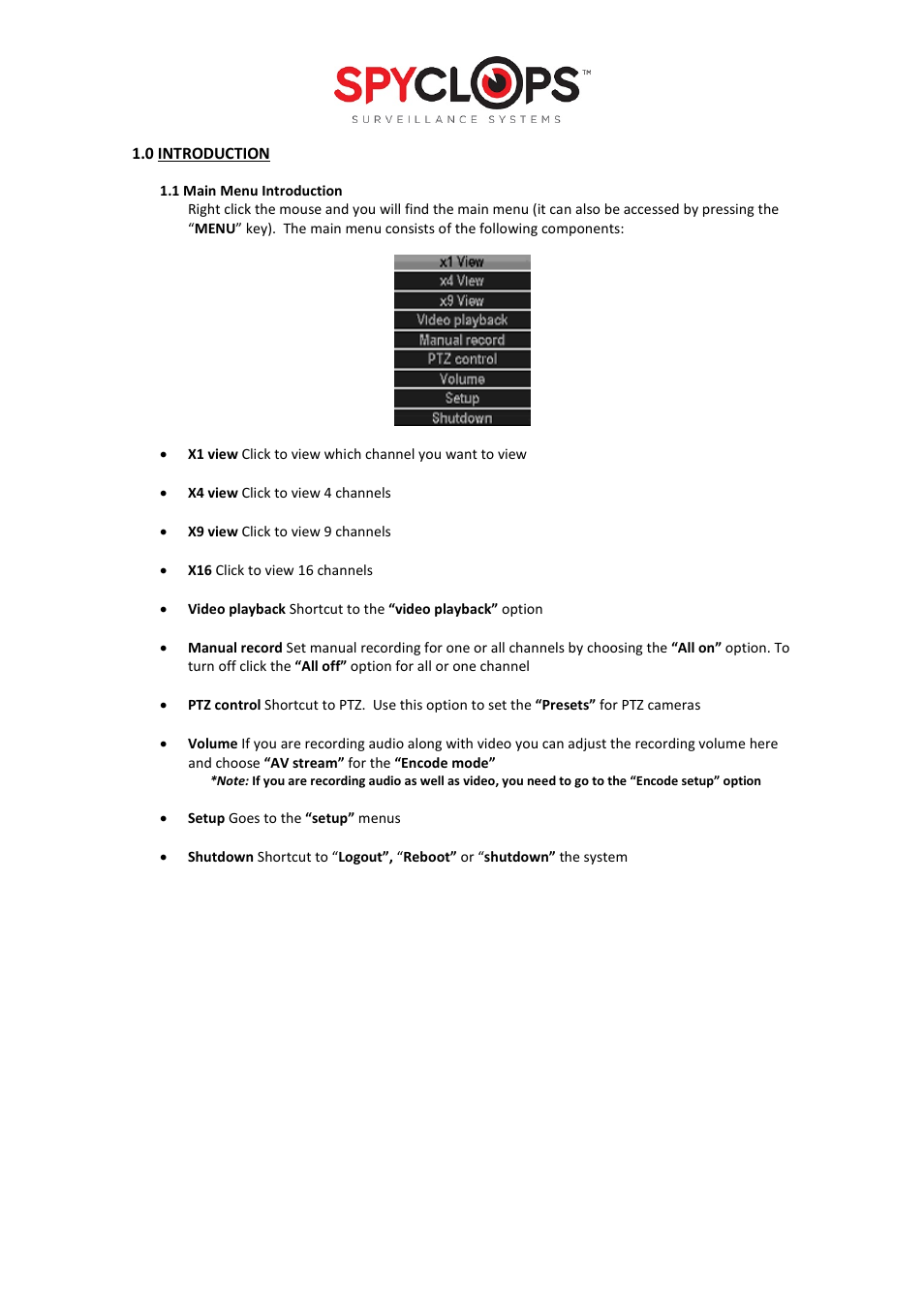 Spyclops SPY-DVR4960 User Manual User Manual | Page 4 / 18