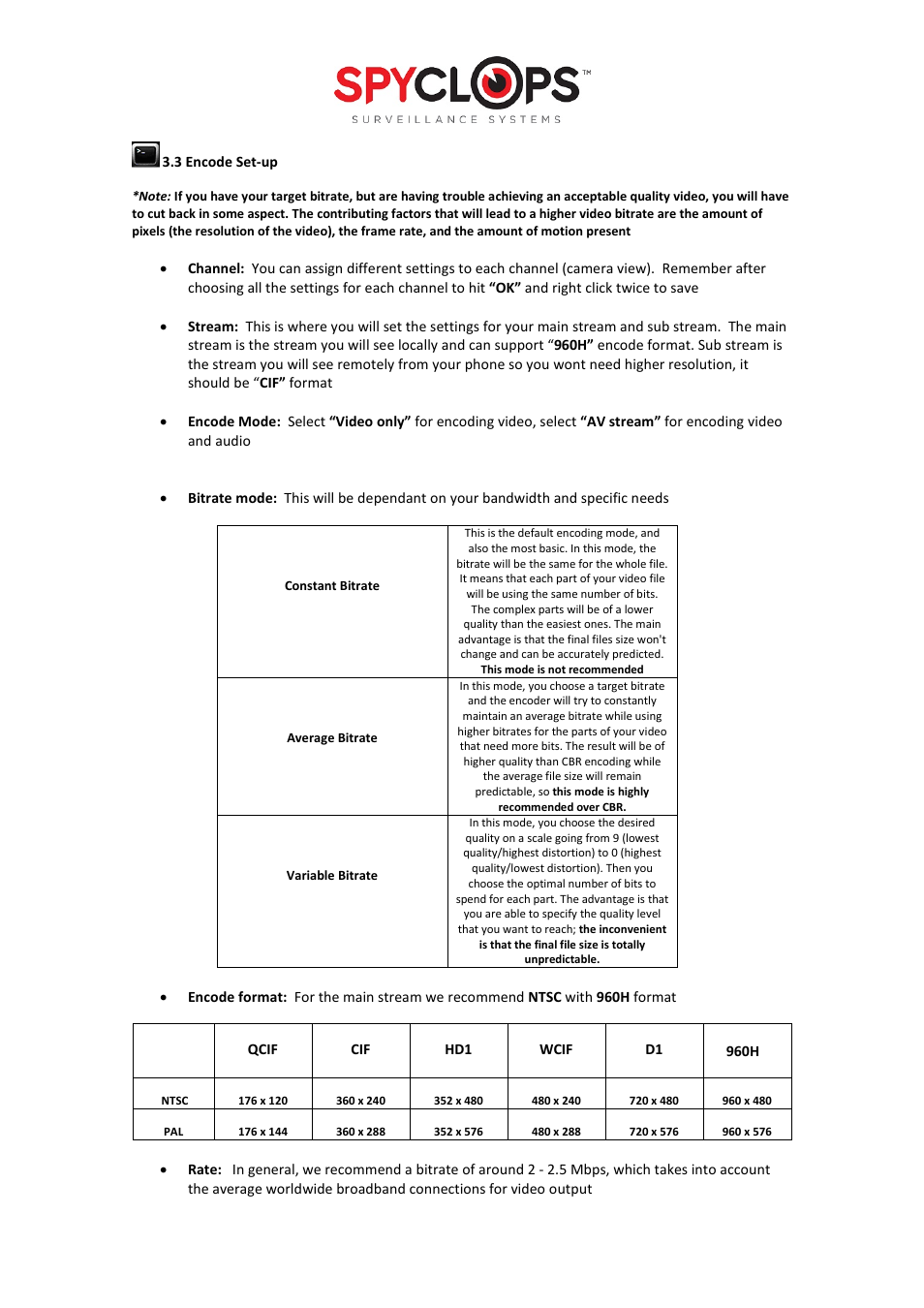 Spyclops SPY-DVR4960 User Manual User Manual | Page 8 / 18