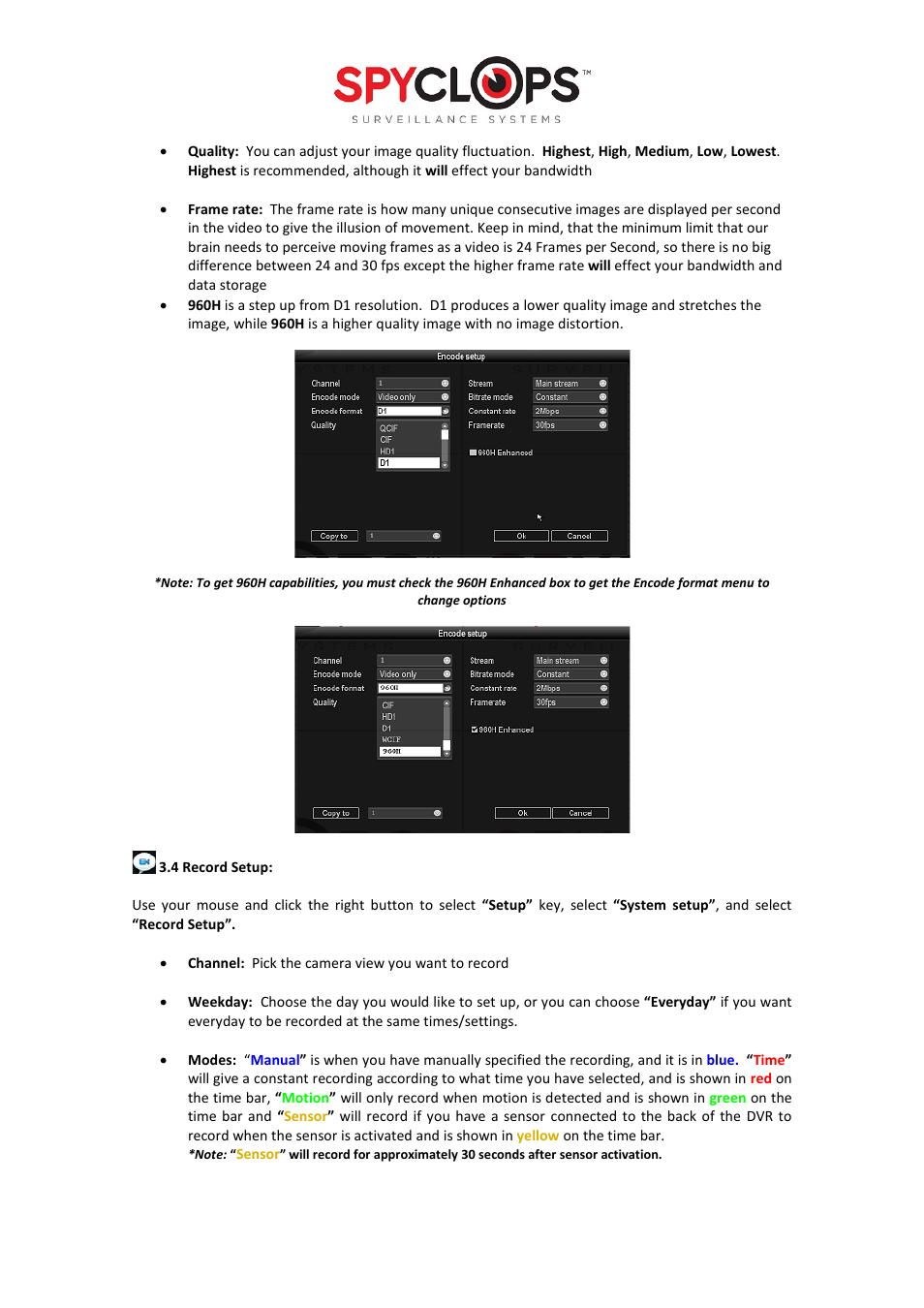 Spyclops SPY-DVR4960 User Manual User Manual | Page 9 / 18