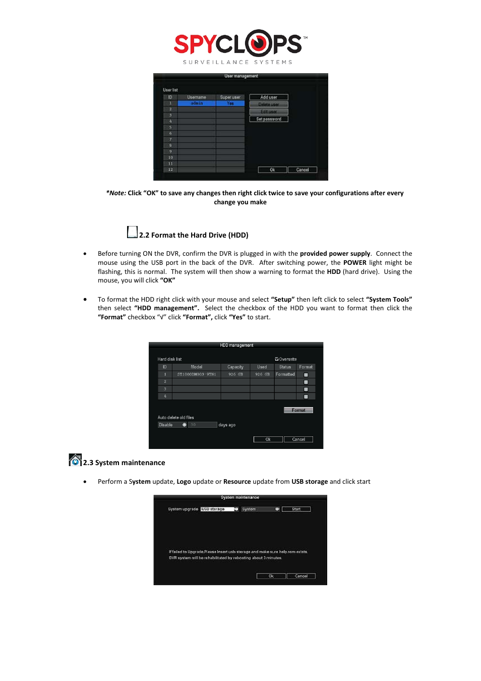 Spyclops SPY-DVR Kit (ALL KITS) User Manual User Manual | Page 5 / 16