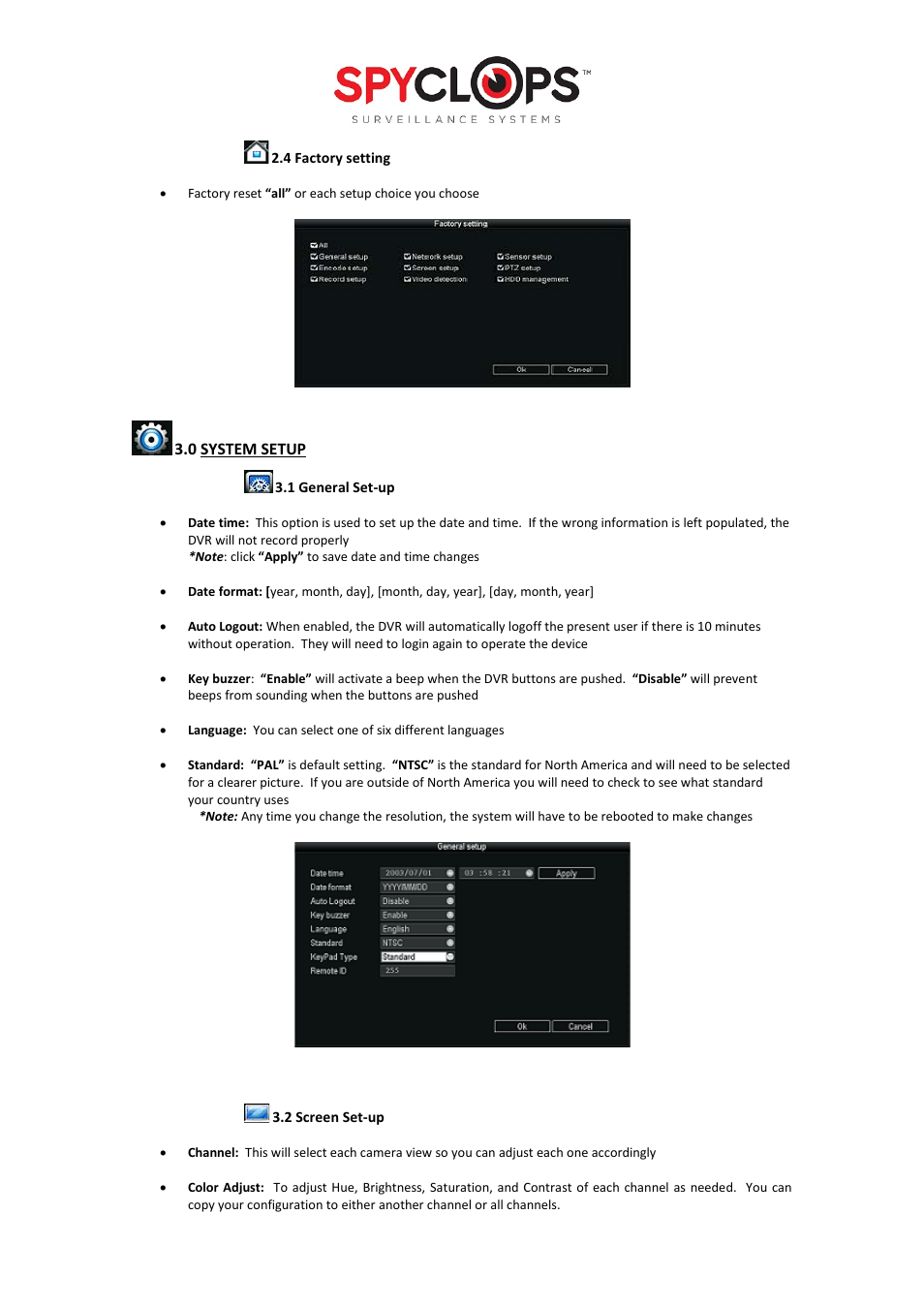 Spyclops SPY-DVR Kit (ALL KITS) User Manual User Manual | Page 6 / 16