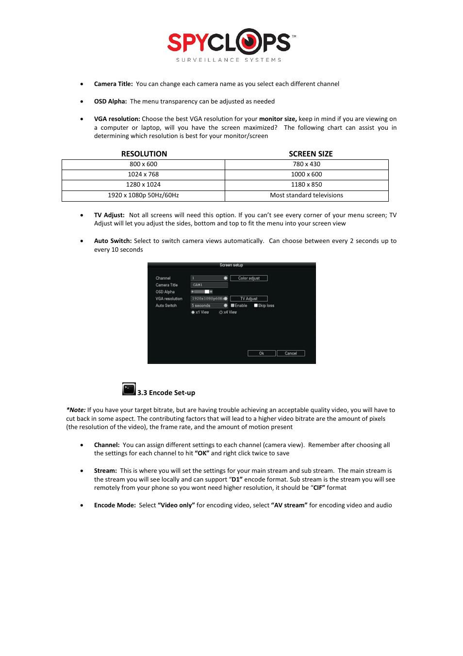 Spyclops SPY-DVR Kit (ALL KITS) User Manual User Manual | Page 7 / 16