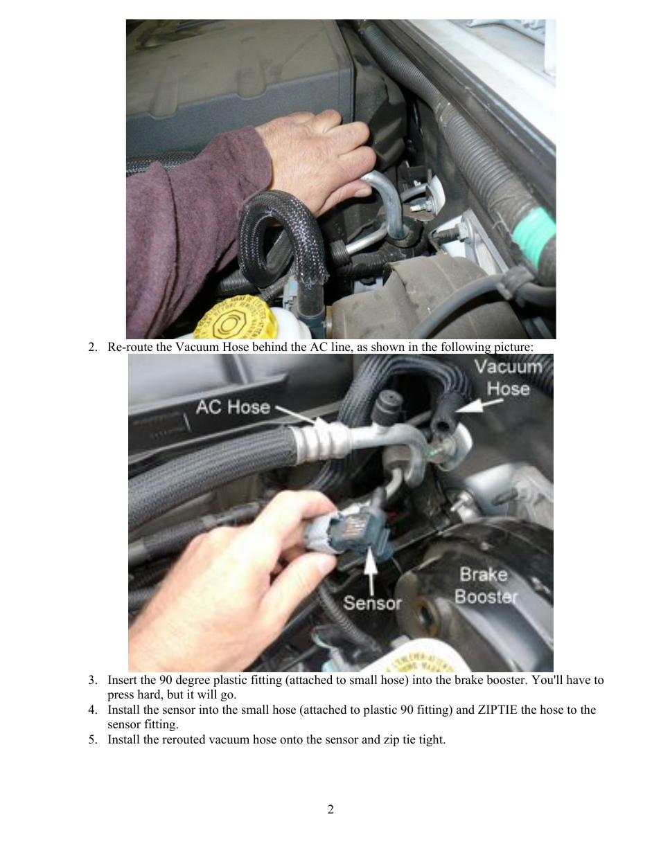 Synergy 4034 - Air Compressor Bracket 12+ JK w/ 3.6L Pentastar User Manual | Page 2 / 4