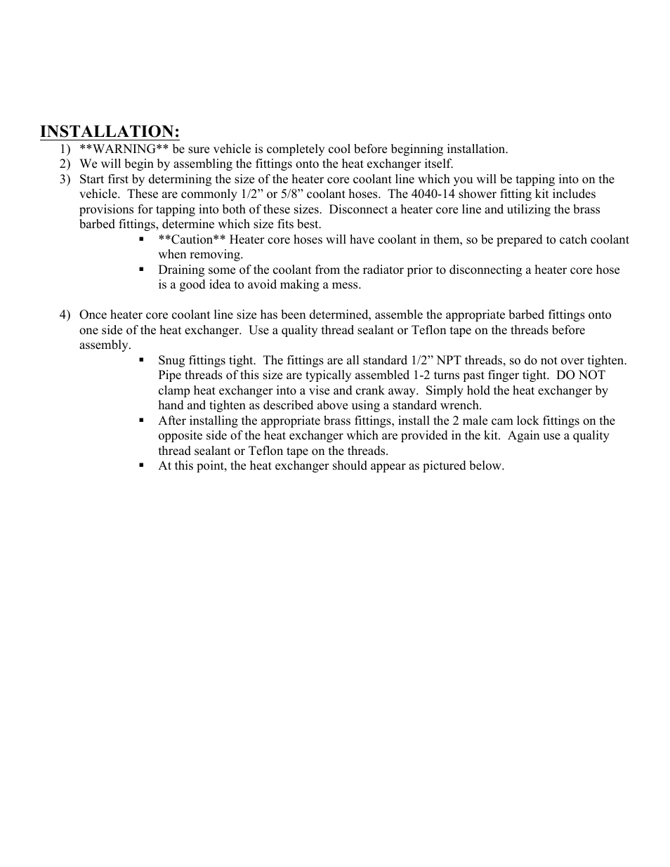 Installation | Synergy 4040 - Synergy Sit Shower Shave Kit User Manual | Page 3 / 21