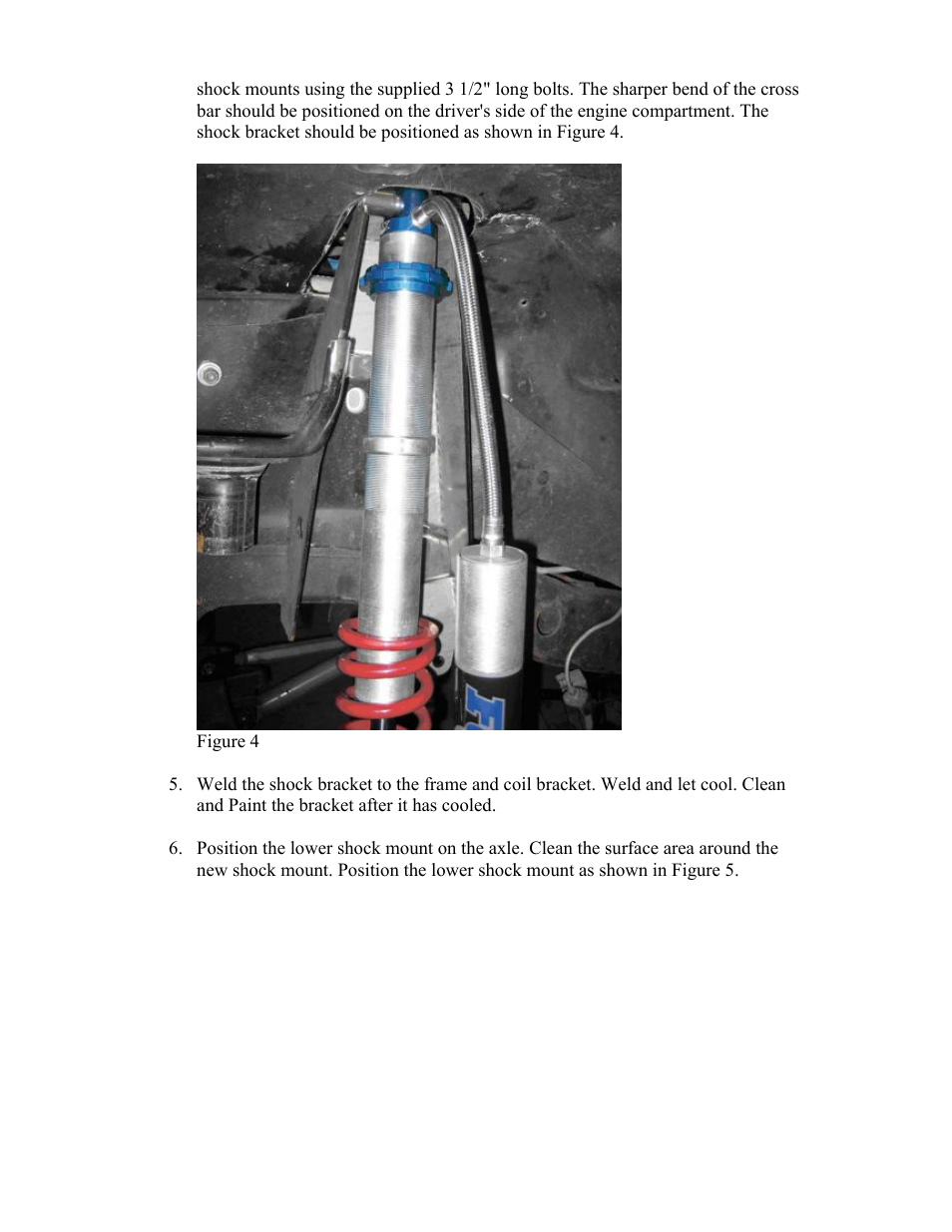 Synergy 5000 - Jeep TJ Front Coilover Bracket Kit User Manual | Page 3 / 4