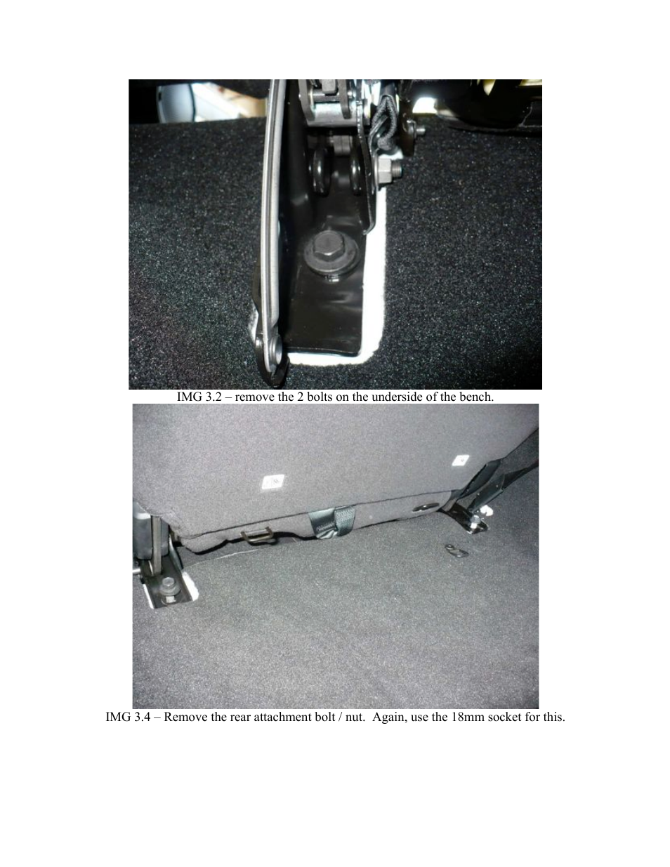 Synergy 5016 - Jeep JK Unlimited Three Seat Bracket User Manual | Page 3 / 7