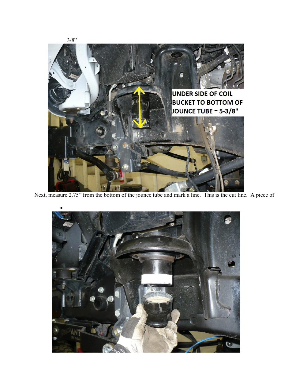 Synergy 5019 - Jeep JK Thru Coil Front Air Bump Kit User Manual | Page 3 / 10