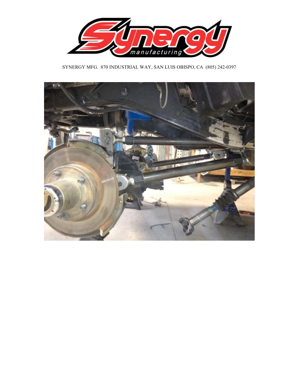 Synergy 5051 - Front 3 Link Kit for Jeep TJ User Manual | Page 11 / 16