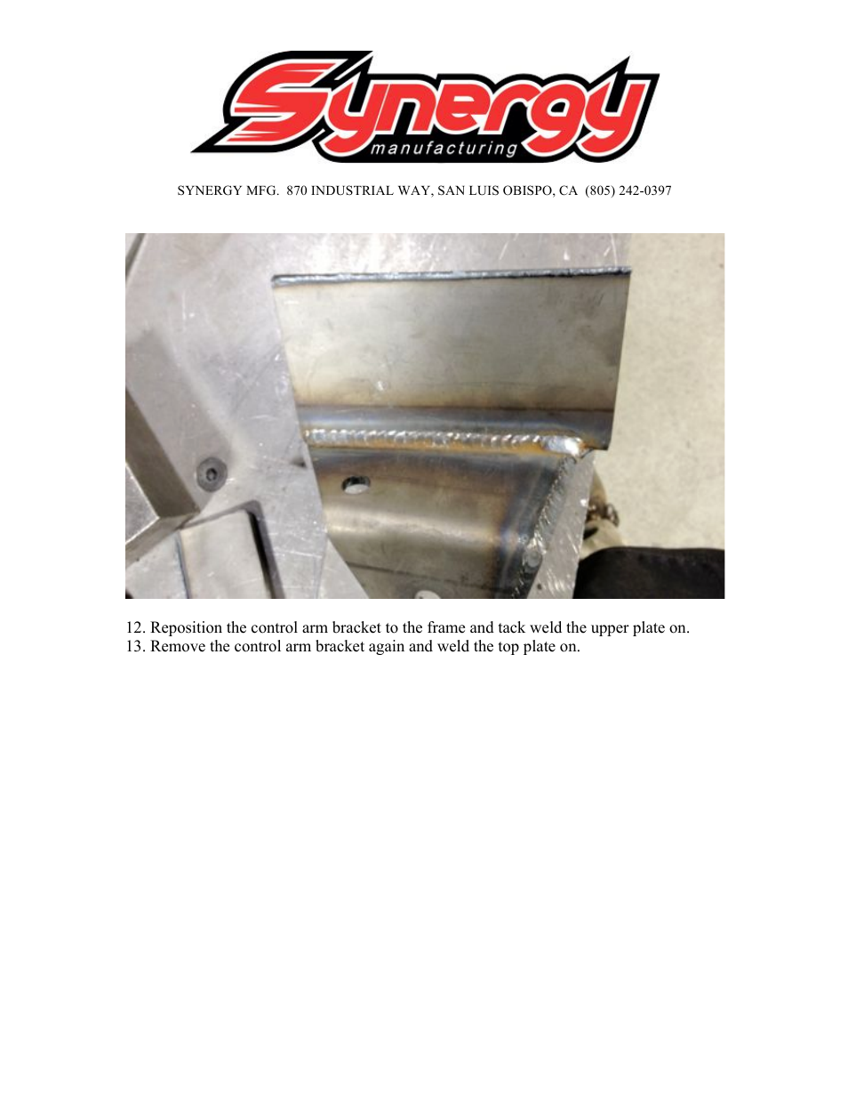 Synergy 5052 - Rear 4 Link Kit (Bronco, Jeep CJ, TJ, YJ, Universal) User Manual | Page 4 / 10