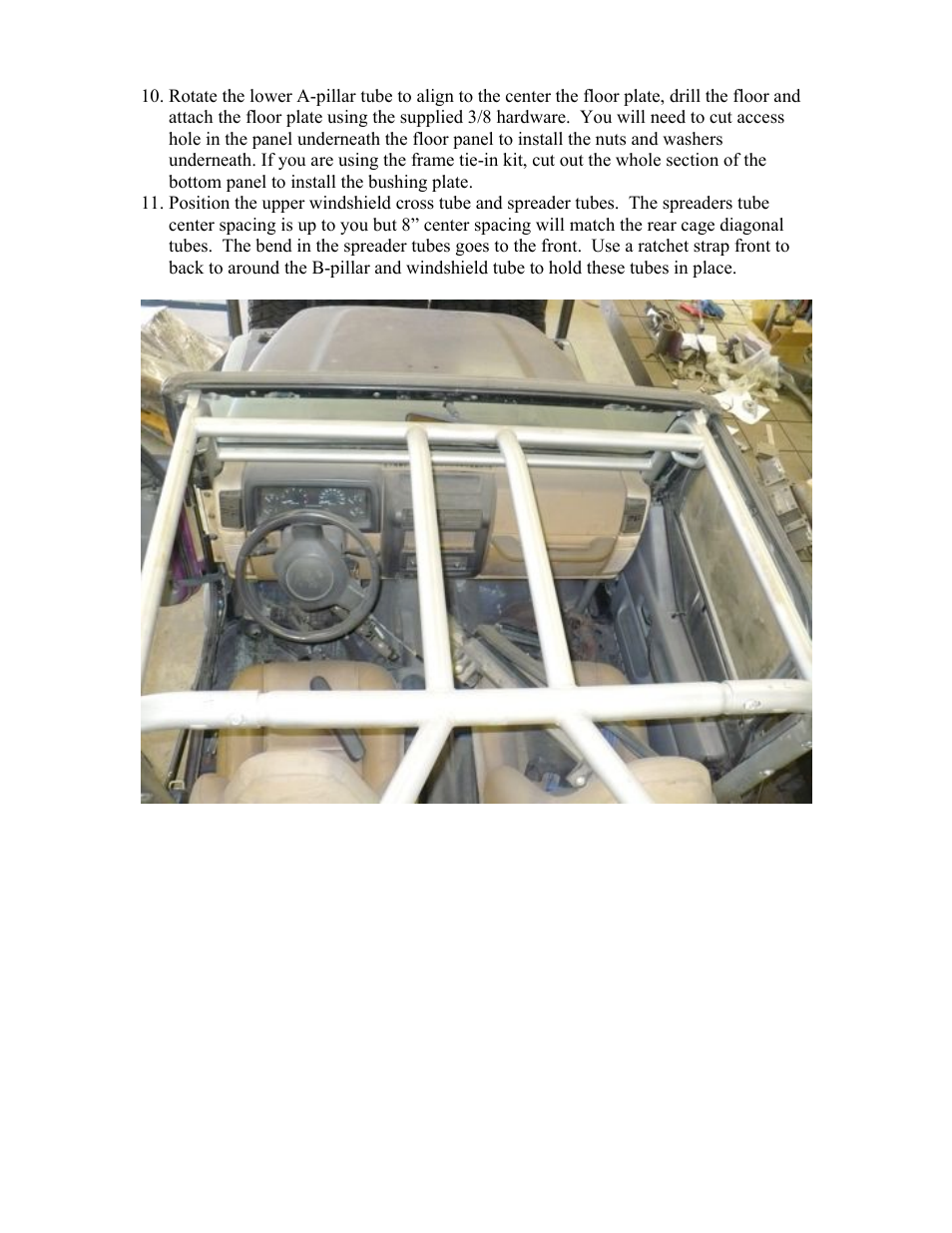 Synergy 5203 - Jeep TJ/LJ Front Cage Kit User Manual | Page 6 / 10