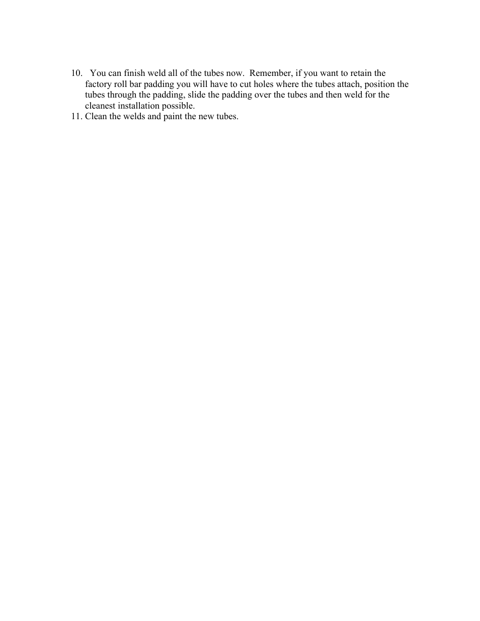 Synergy 5210 - Jeep LJ/TJ Cage Kit User Manual | Page 8 / 8