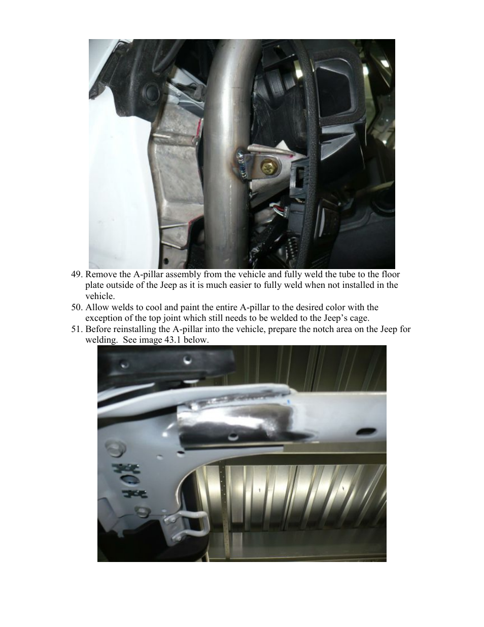 Synergy 5221-A - 2011+ Jeep JK 2/4 Door Front Cage Kit User Manual | Page 41 / 61