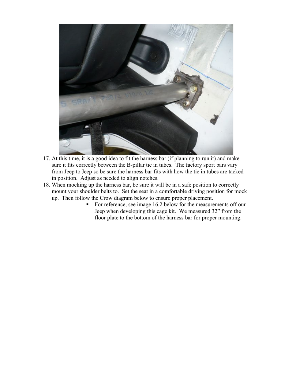 Synergy 5223 - JK 4 Door B-Pillar Cage Kit User Manual | Page 10 / 15