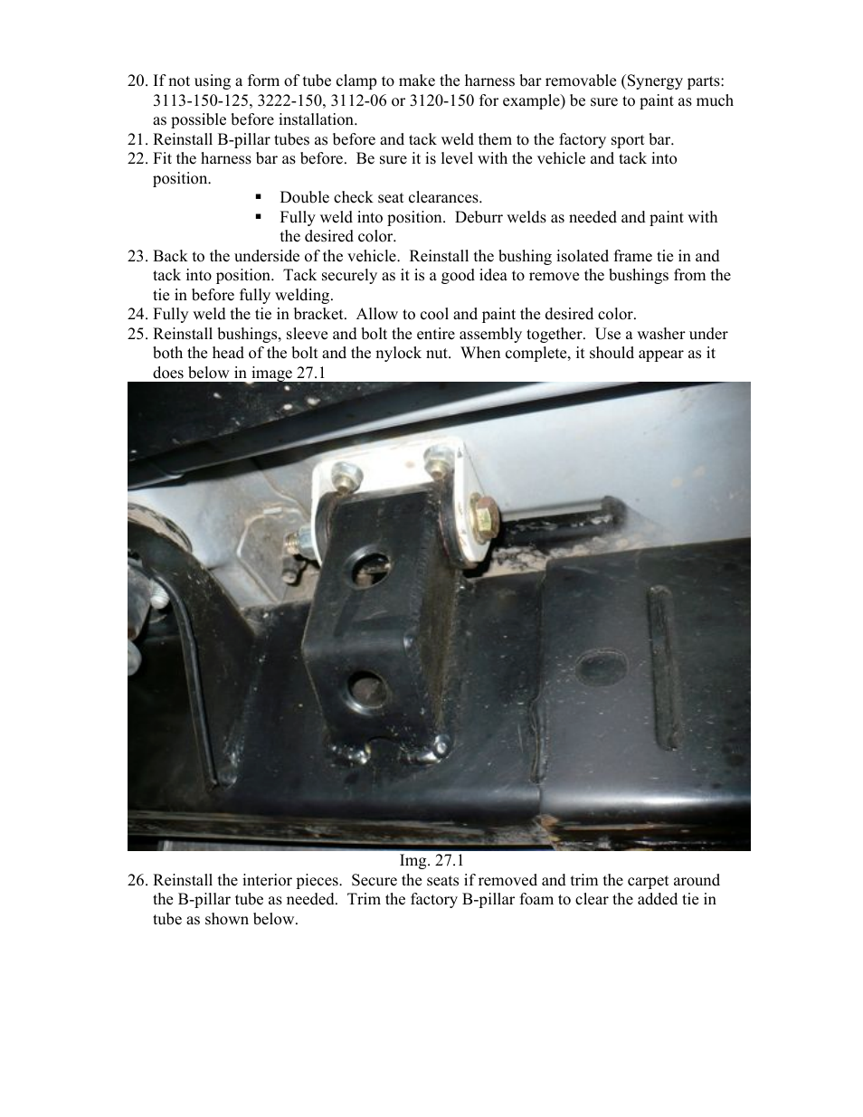 Synergy 5223 - JK 4 Door B-Pillar Cage Kit User Manual | Page 13 / 15