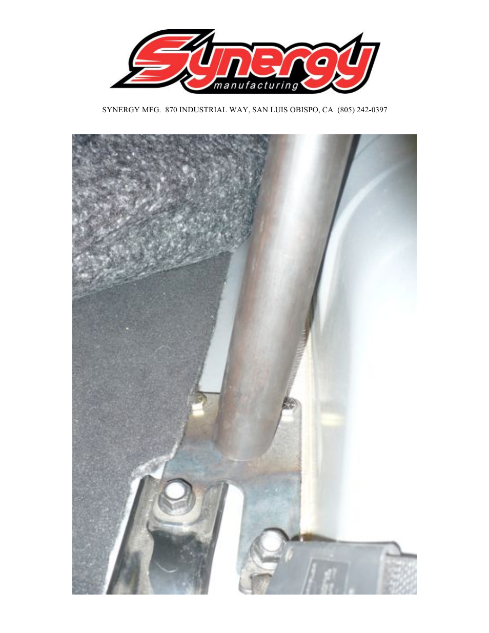 Synergy 5224-A - Jeep JK 4 Door Rear Cage Kit User Manual | Page 7 / 11