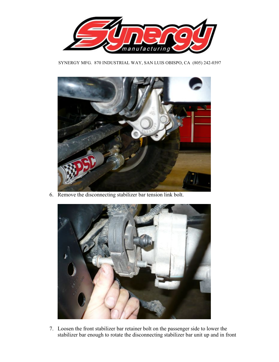Synergy 5410 - Jeep JK Front Bumper User Manual | Page 4 / 12