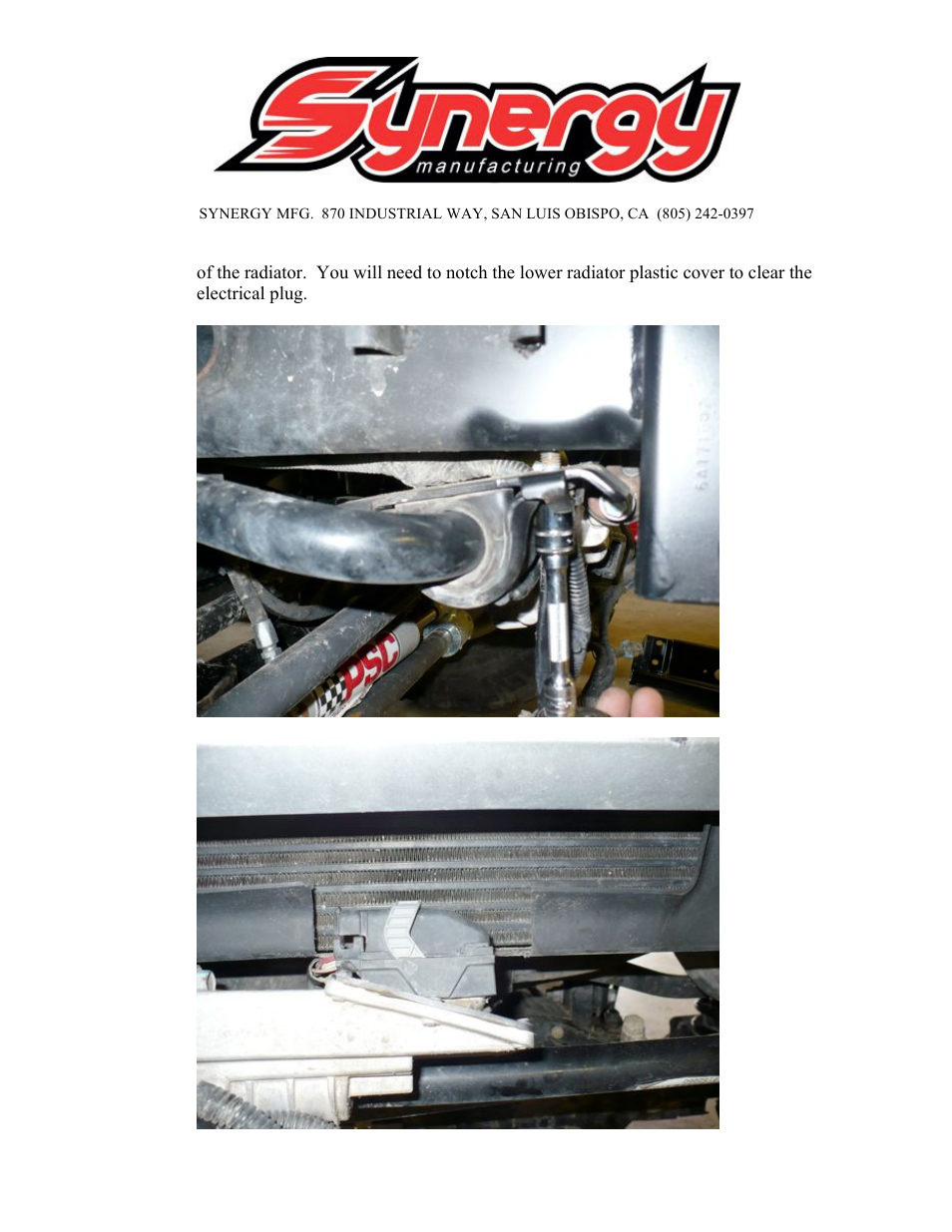 Synergy 5410 - Jeep JK Front Bumper User Manual | Page 5 / 12