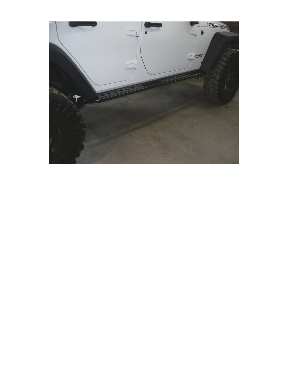 Synergy 5501-02/04 - Jeep JK Rubicon Rock Rail Kit User Manual | Page 11 / 11