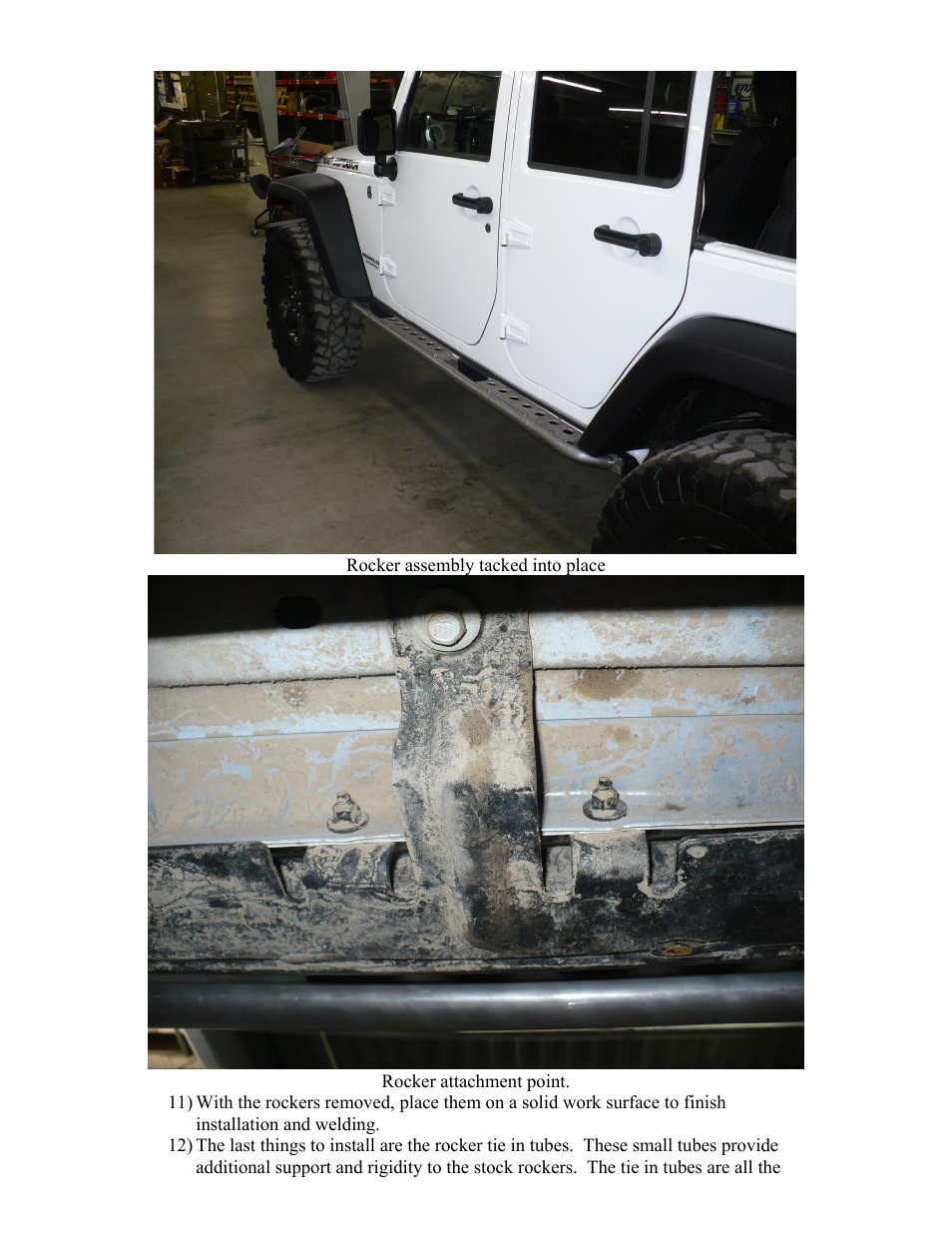 Synergy 5501-02/04 - Jeep JK Rubicon Rock Rail Kit User Manual | Page 8 / 11