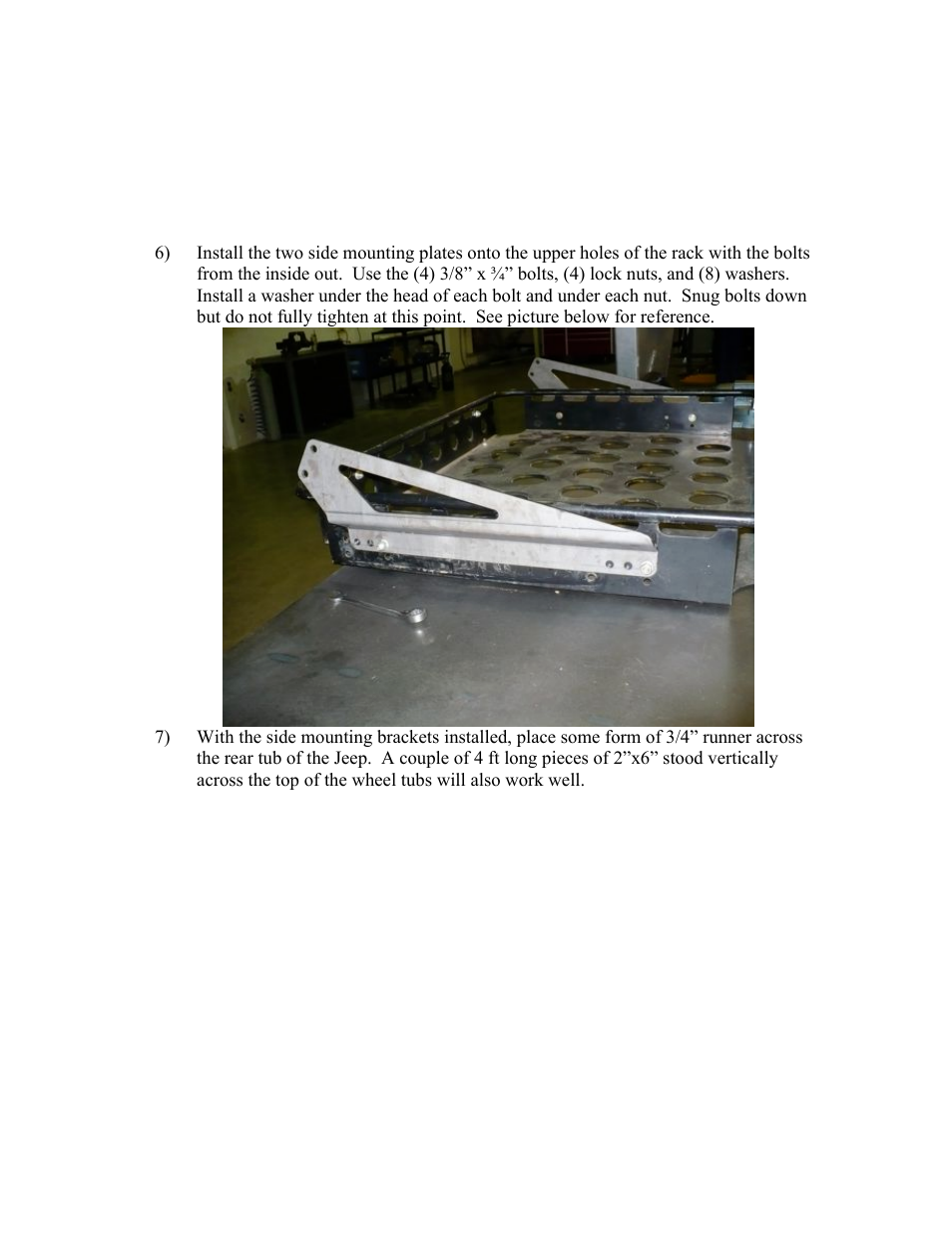 Synergy 5609 - Jeep YJ Baja Basket User Manual | Page 2 / 5