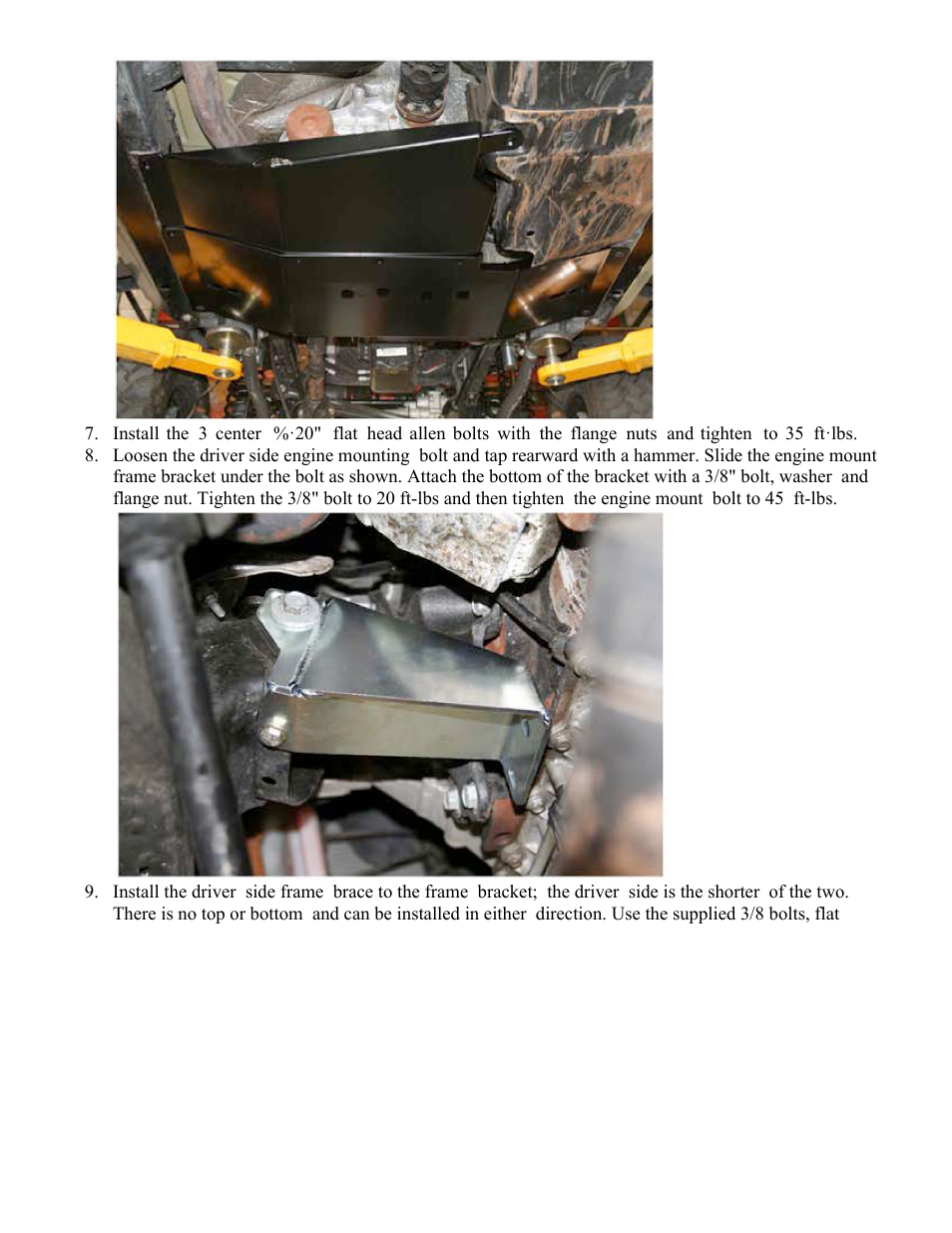 Synergy 5711 - Jeep JK Budget Skid Plate System User Manual | Page 3 / 5