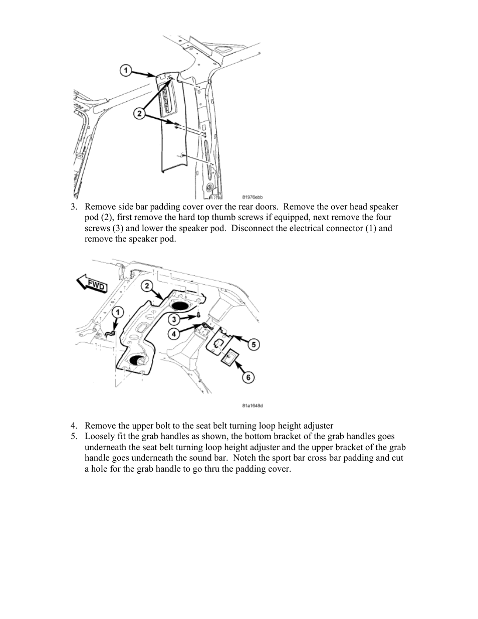 Synergy 5802 - Jeep JK 4 Dr Rear Grab Handle User Manual | Page 2 / 5