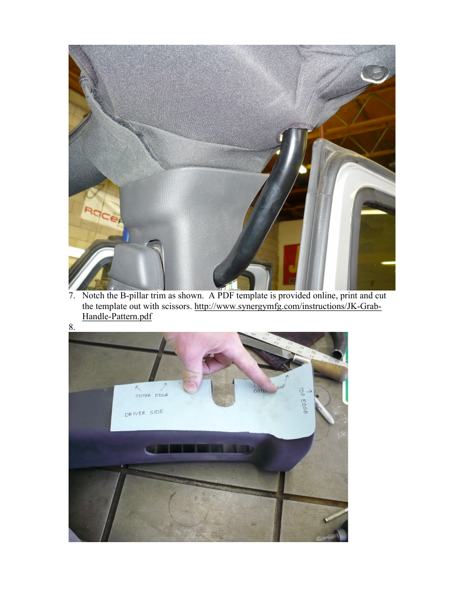 Synergy 5802 - Jeep JK 4 Dr Rear Grab Handle User Manual | Page 4 / 5