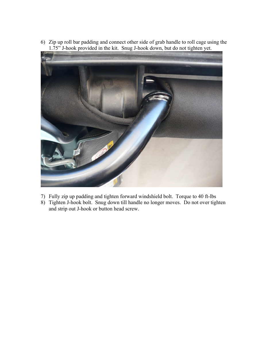 Synergy 5804 - Jeep TJ/LJ Front Grab Handle Set User Manual | Page 9 / 10