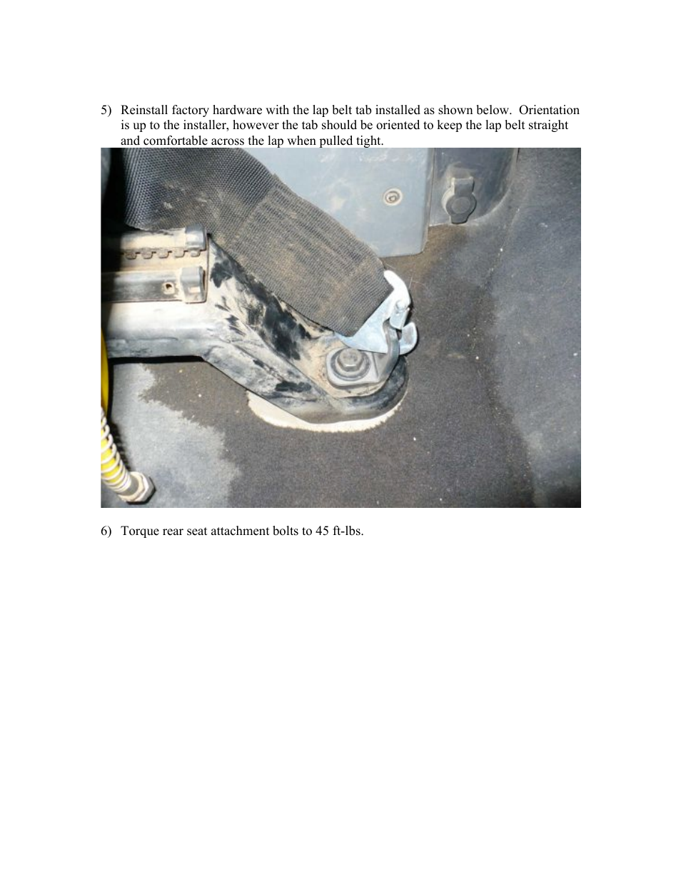 Synergy 5811 - JK Front Seat Harness Mounting Tabs User Manual | Page 4 / 6