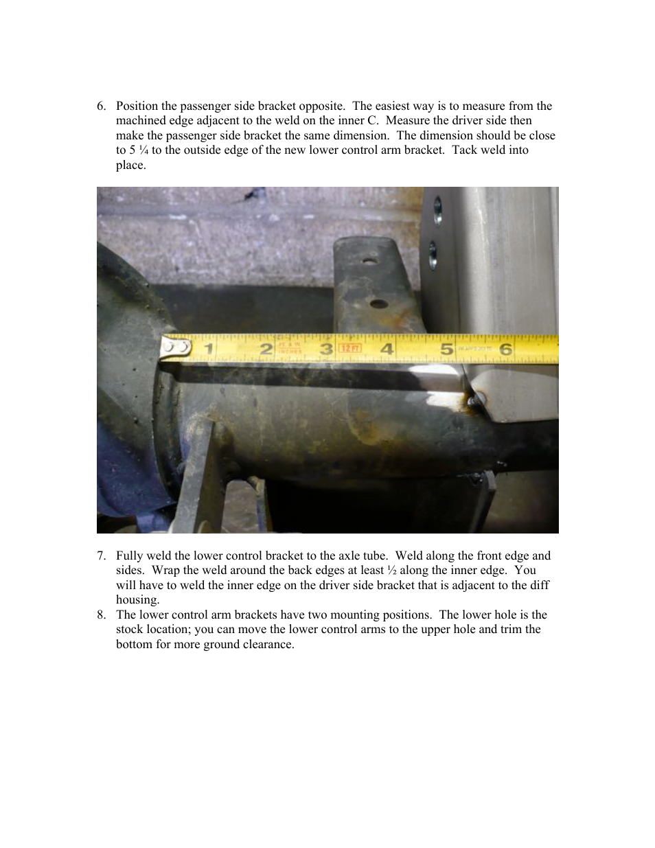 Synergy 8012-14 - Jeep JK HD Front LCA Bracket: Stock Axle User Manual | Page 4 / 5