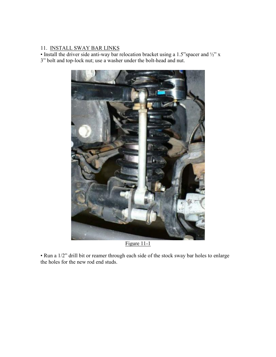 Synergy 8022-X - Jeep JK Synergy Stage 2 Suspension System User Manual | Page 11 / 20