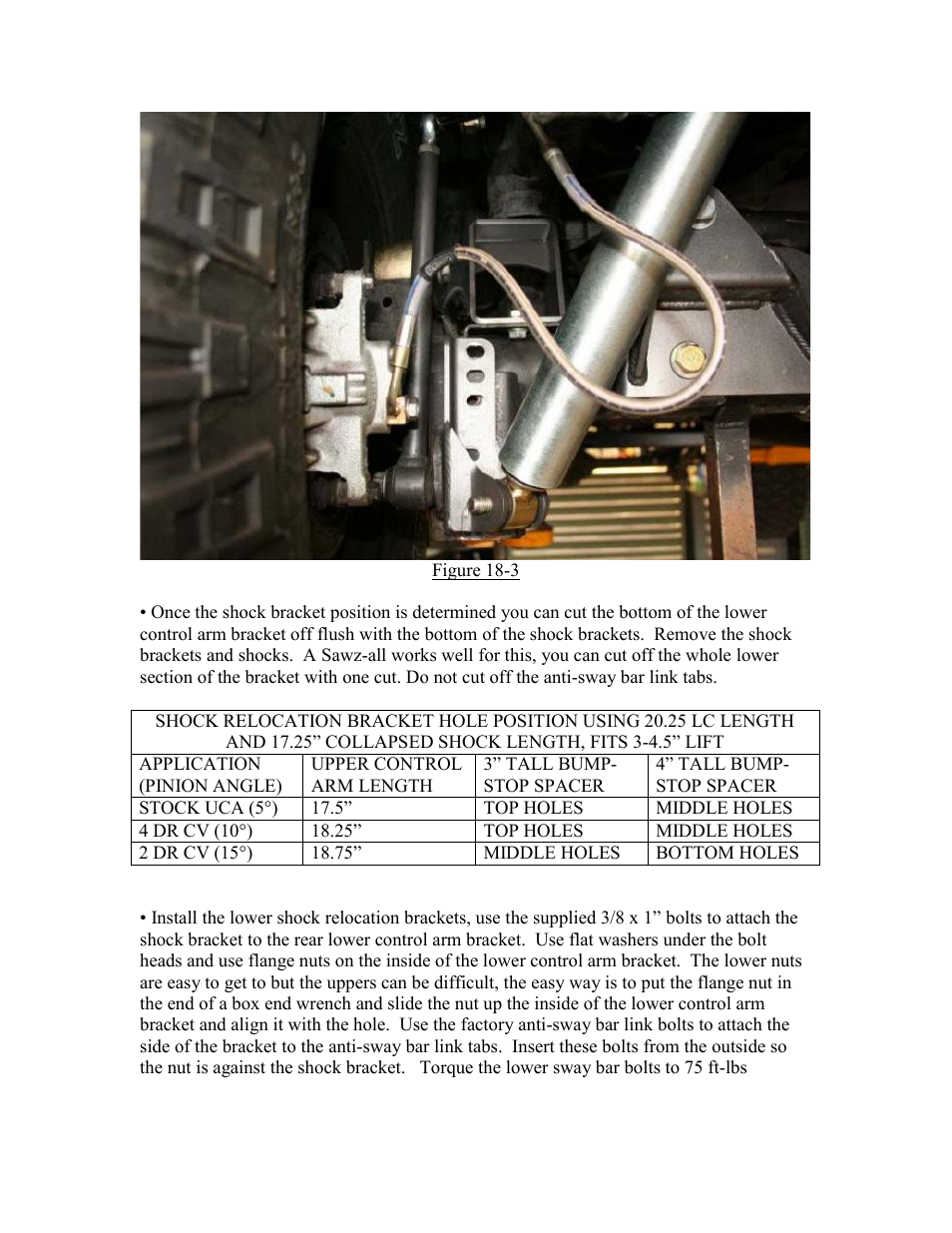 Synergy 8022-X - Jeep JK Synergy Stage 2 Suspension System User Manual | Page 19 / 20