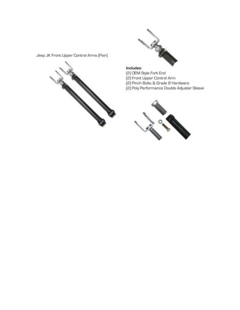 Synergy 8023 - Jeep JK Control Arm Kit User Manual | Page 6 / 8