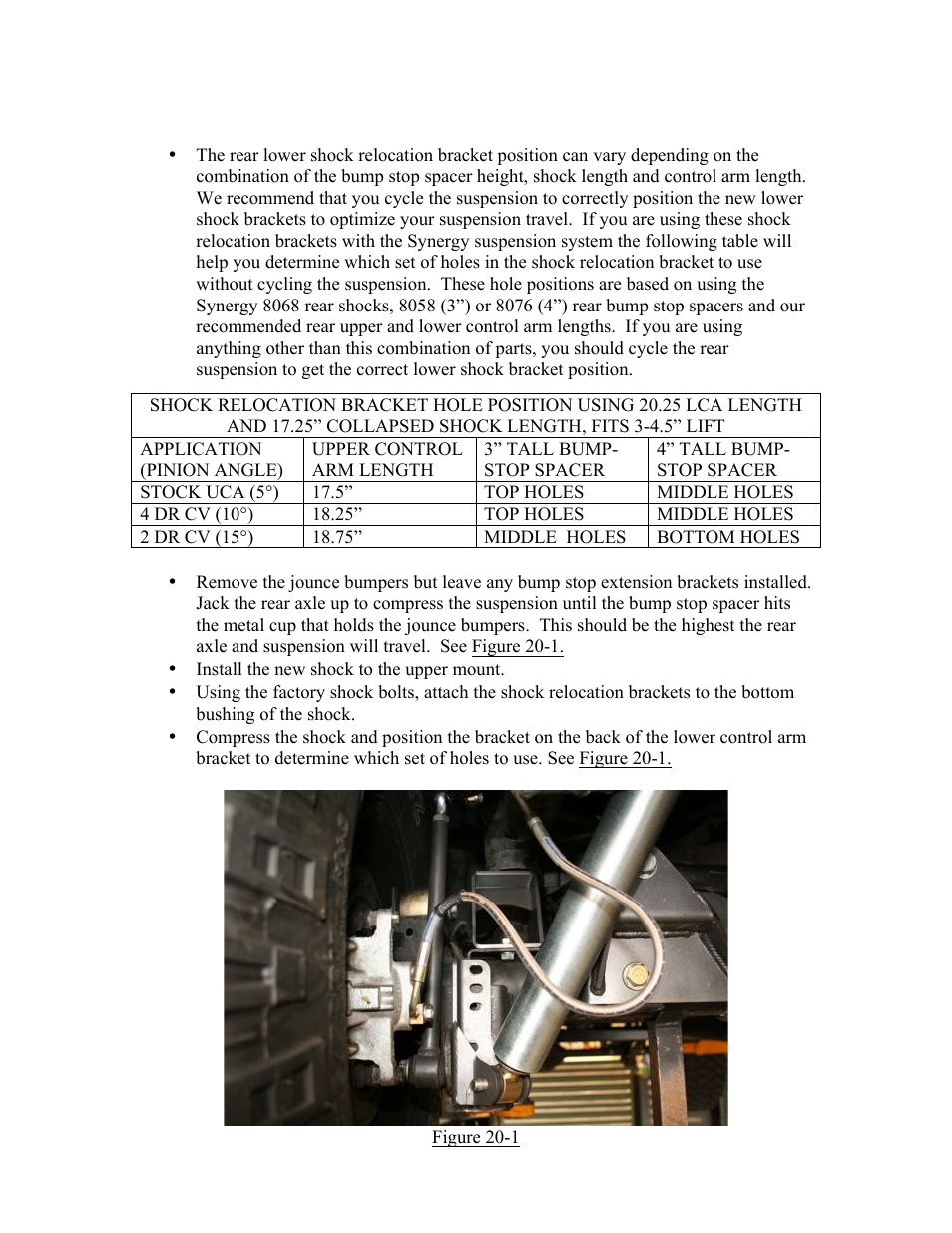 Synergy 8023-X - Jeep JK Synergy Stage 3 Suspension System User Manual | Page 15 / 17