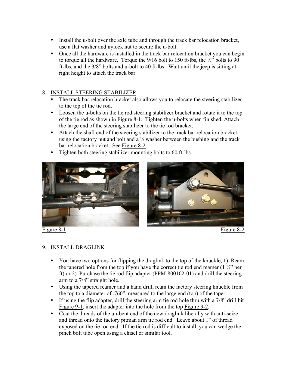 Synergy 8023-X - Jeep JK Synergy Stage 3 Suspension System User Manual | Page 6 / 17