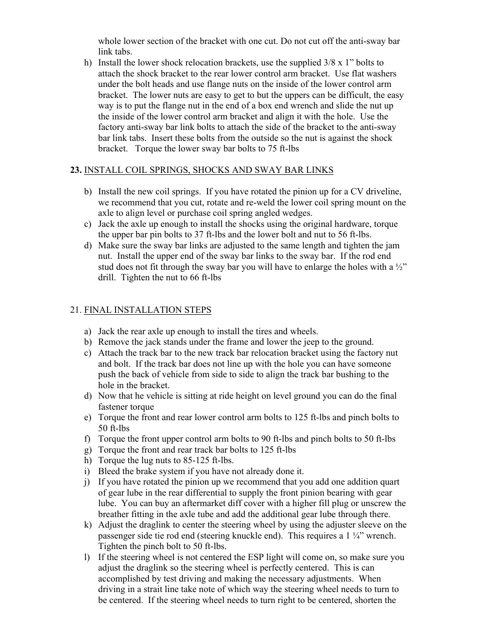 Synergy 8024-30/8024-40 - JK Synergy Stage 4 Long Arm System User Manual | Page 27 / 28