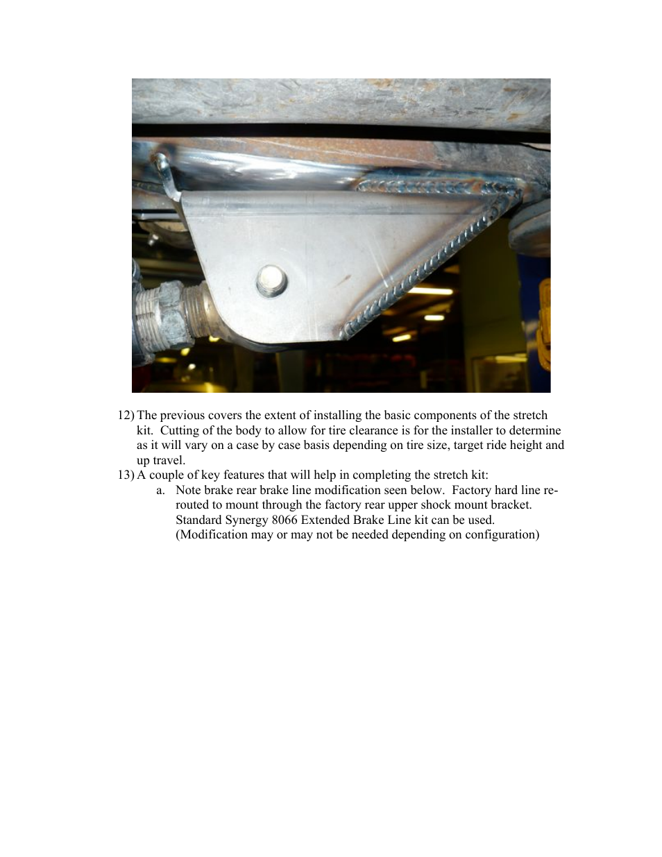 Synergy 8034 - Jeep JK 2 Door Rear Stretch Kit User Manual | Page 11 / 14